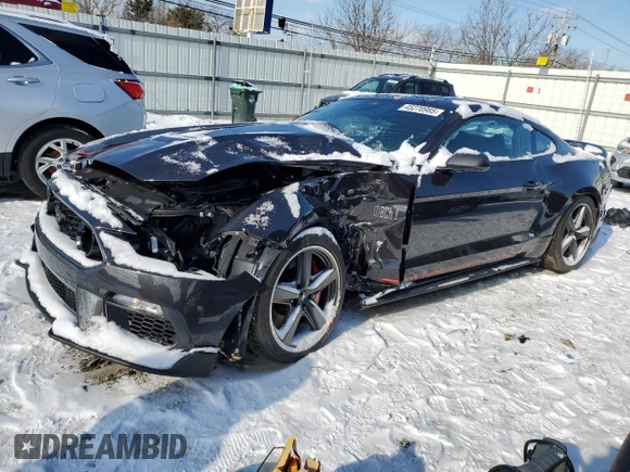 2022 Ford Mustang Mach 1 with VIN 1FA6P8R00N5555053, listed as a Copart auction lot 45270985 with Not provided miles and Salvage title. Bid and sale history available at DreamBid. Image 1.