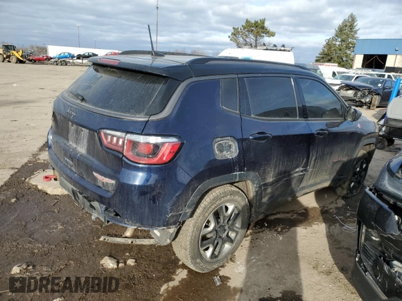 2018 Jeep Compass Trailhawk with VIN 3C4NJDDB4JT373701, listed as a Copart auction lot 87695675 with 90,005 mi miles and Clean Title. Bid and sale history available at carsss.com. Image 3.