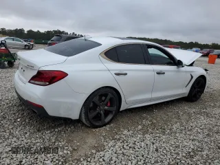 2019 Genesis G70 3.3T Advanced with VIN KMTG34LE6KU014762, listed as a Copart auction lot 79920954 with 143,211 mi miles and Salvage Title. Bid and sale history available at carsss.com. Image 3.