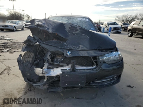 2017 BMW 3 Series 330i with VIN WBA8B9C54HK676408, listed as a Copart auction lot 87672795 with Not Provided miles and Salvage Title. Bid and sale history available at carsss.com. Image 5.