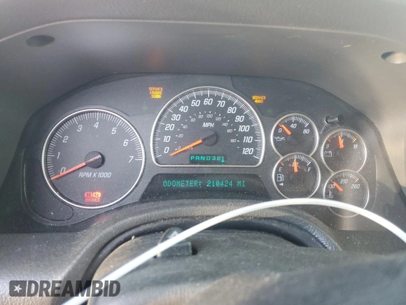 2004 GMC Envoy SLT with VIN 1GKET16S146222288, listed as a Copart auction lot 49316405 with 210,424 mi miles and Salvage Title. Bid and sale history available at DreamBid. Image 9.