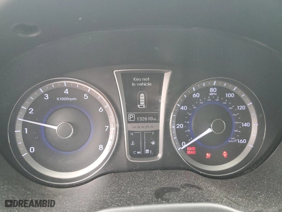 2013 Hyundai Azera with VIN KMHFH4JG2DA284359, listed as a Copart auction lot 42365975 with 132,610 mi miles and Salvage Title. Bid and sale history available at carsss.com. Image 9.