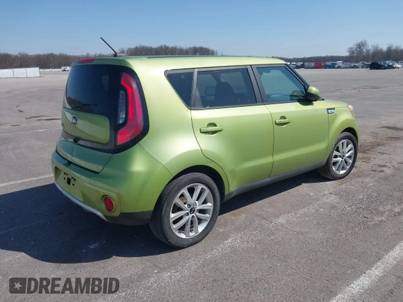 2017 Kia Soul + with VIN KNDJP3A58H7877849, listed as a IAAI auction lot 41932260 with 166,557 mi miles. Bid and sale history available at carsss.com. Image 4.