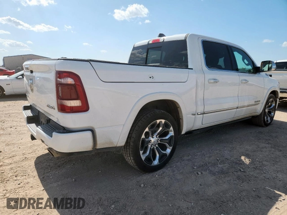2020 Ram 1500 Limited with VIN 1C6SRFHT8LN110504, listed as a Copart auction lot 61715425 with 61,405 mi miles and Clean title. Bid and sale history available at DreamBid. Image 3.
