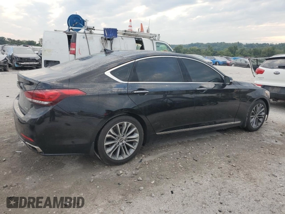 2016 Hyundai Genesis 3.8L with VIN KMHGN4JE6GU128579, listed as a Copart auction lot 69292634 with 83,603 mi miles and Salvage Title. Bid and sale history available at carsss.com. Image 3.