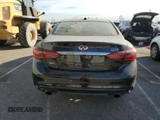 2024 Infiniti Q50 Luxe with VIN JN1EV7BR6RM630707, listed as a Copart auction lot 77115644 with 3,013 mi miles and Salvage Title. Bid and sale history available at DreamBid. Image 6.