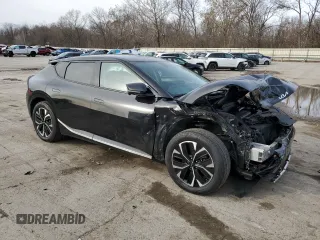 2022 Kia EV6 Wind with VIN KNDC3DLC4N5044191, listed as a Copart auction lot 80761094 with 57,009 mi miles and Salvage Title. Bid and sale history available at carsss.com. Image 4.