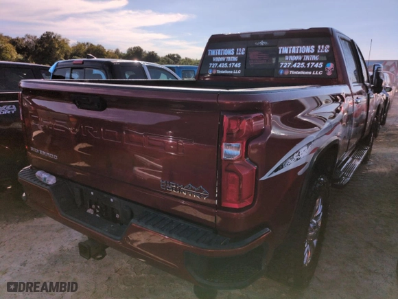 2020 Chevrolet Silverado 3500HD High Country with VIN 1GC4YVEY9LF307688, listed as a Copart auction lot 74640654 with 68,243 mi miles and Non Repairable. Bid and sale history available at carsss.com. Image 3.