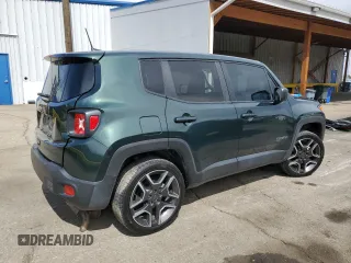 2021 Jeep Renegade Upland Edition with VIN ZACNJDAB1MPM46410, listed as a Copart auction lot 51080655 with 27,954 mi miles and Salvage Title. Bid and sale history available at carsss.com. Image 3.