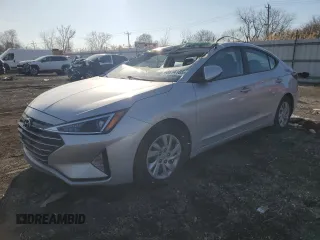 2019 Hyundai Elantra SE with VIN 5NPD74LF2KH433104, listed as a Copart auction lot 48614105 with 77,728 mi miles and Salvage Title. Bid and sale history available at DreamBid. Image 1.