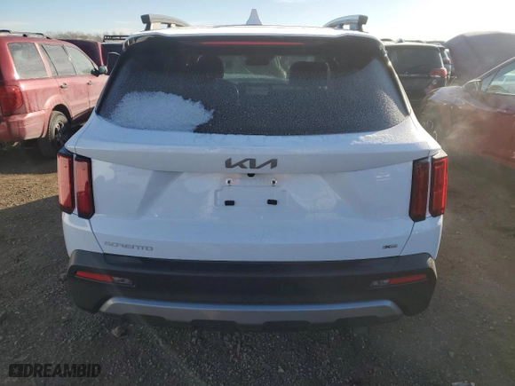 2023 Kia Sorento X-Line SX Prestige with VIN 5XYRKDLF4PG177101, listed as a Copart auction lot 86831454 with 26,608 mi miles and Salvage Title. Bid and sale history available at carsss.com. Image 6.
