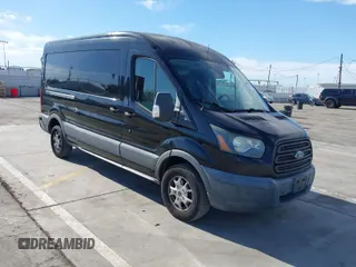 2015 Ford Transit Cargo with VIN 1FTYR2CMXFKA73036, listed as a IAAI auction lot 41989091 with 126,022 mi miles. Bid and sale history available at carsss.com. Image 1.
