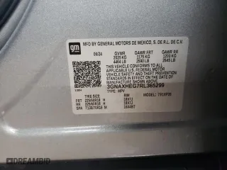 2024 Chevrolet Equinox LS with VIN 3GNAXHEG7RL365299, listed as a Copart auction lot 46737645 with 5,136 mi miles and Salvage Title. Bid and sale history available at carsss.com. Image 12.
