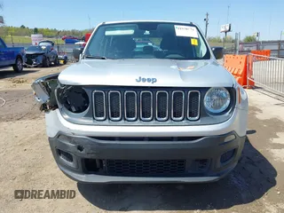 2017 Jeep Renegade Sport with VIN ZACCJAAB2HPE70133, listed as a IAAI auction lot 41938574 with 200,282 mi miles and . Bid and sale history available at DreamBid. Image 12.