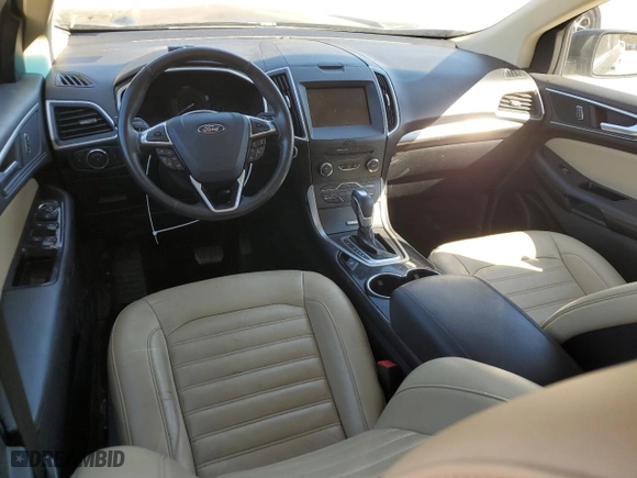 2015 Ford Edge SEL with VIN 2FMTK4J84FBB41272, listed as a Copart auction lot 46843405 with 0 mi miles and Salvage Title. Bid and sale history available at carsss.com. Image 8.