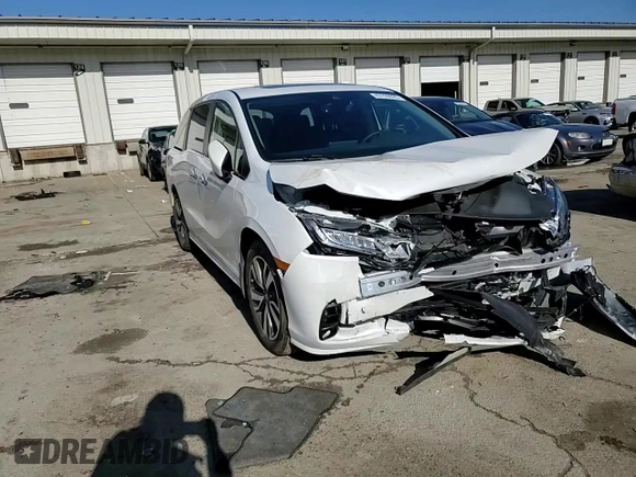 2023 Honda Odyssey Touring with VIN 5FNRL6H81PB005652, listed as a Copart auction lot 43769035 with 29,972 mi miles and Salvage Title. Bid and sale history available at DreamBid. Image 11.