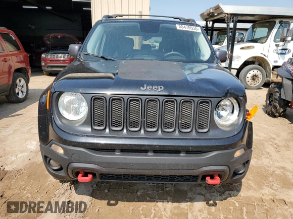 2017 Jeep Renegade Trailhawk z VIN ZACCJBCB2HPF40362, wystawiony jako Copart lot #58470555 z przebiegiem 157 832 mil mil oraz Czysty tytuł • Clean title. Historia ofert i sprzedaży dostępna na DreamBid. Obrazek 5.