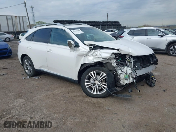 2015 Lexus RX 450h with VIN 2T2BC1BA7FC001586, listed as a IAAI auction lot 42077169 with 83,640 mi miles and . Bid and sale history available at DreamBid. Image 1.