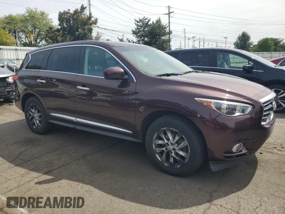 2013 Infiniti JX35 with VIN 5N1AL0MM6DC313756, listed as a Copart auction lot 70088424 with 205,147 mi miles and Clean Title. Bid and sale history available at carsss.com. Image 4.