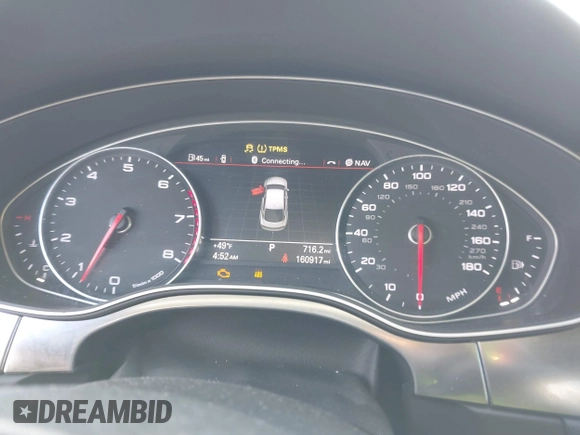 2014 Audi A7 3.0 Prestige with VIN WAU2GAFC6EN030266, listed as a IAAI auction lot 41439486 with 160,917 mi miles. Bid and sale history available at carsss.com. Image 7.