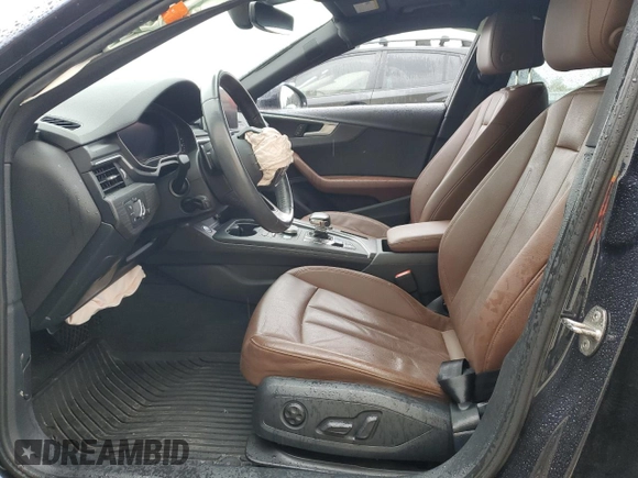 2017 Audi A4 Premium Plus with VIN WAULNAF47HN041641, listed as a Copart auction lot 83992674 with 0 mi miles and Salvage Title. Bid and sale history available at carsss.com. Image 7.