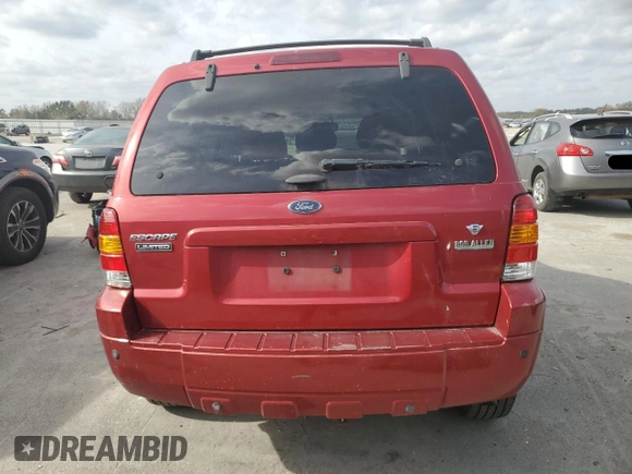 2007 Ford Escape Limited with VIN 1FMCU04117KA67060, listed as a Copart auction lot 78169454 with 134,663 mi miles and Salvage title. Bid and sale history available at DreamBid. Image 6.