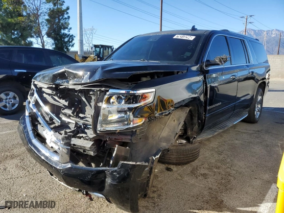 2017 Chevrolet Suburban Premier with VIN 1GNSCJKC3HR126011, listed as a Copart auction lot 87095354 with 122,437 mi miles and Clean Title. Bid and sale history available at carsss.com. Image 1.