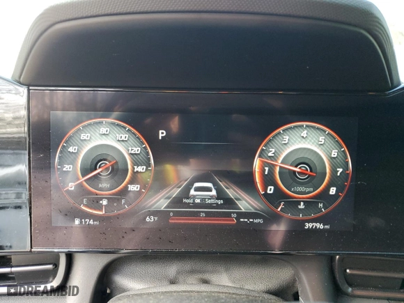 2023 Hyundai Elantra N Line with VIN KMHLR4AFXPU417525, listed as a Copart auction lot 44341815 with 39,796 mi miles and Salvage Title. Bid and sale history available at carsss.com. Image 9.