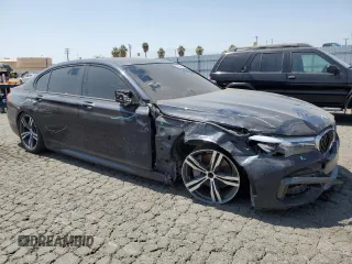 2019 BMW 7 Series 740i with VIN WBA7E2C56KB218225, listed as a Copart auction lot 62496605 with 109,937 mi miles and Clean title. Bid and sale history available at DreamBid. Image 4.