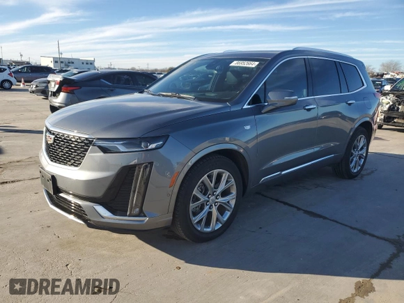 2022 Cadillac XT6 Premium Luxury with VIN 1GYKPCRS2NZ150229, listed as a Copart auction lot 86952664 with 25,902 mi miles and Salvage Title. Bid and sale history available at carsss.com. Image 1.