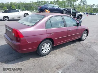 2003 Honda Civic LX with VIN 2HGES16583H571200, listed as a IAAI auction lot 42103633 with 177,302 mi miles. Bid and sale history available at carsss.com. Image 4.