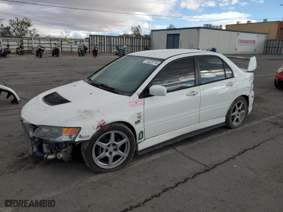 2005 Mitsubishi Lancer Evolution VIII with VIN JA3AH86D45U028033, listed as a Copart auction lot 74323774 with 204,046 mi miles and Salvage Title. Bid and sale history available at carsss.com. Image 1.