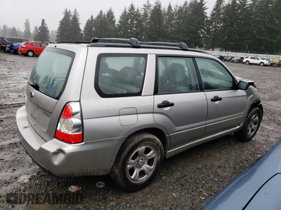 2007 Subaru Forester X with VIN JF1SG63667G733779, listed as a Copart auction lot 87199064 with 166,550 mi miles and Salvage Title. Bid and sale history available at carsss.com. Image 3.