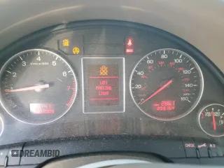 2003 Audi A4 1.8T with VIN WAULC68E63A270045, listed as a Copart auction lot 73395864 with 203,164 mi miles and Salvage Title. Bid and sale history available at carsss.com. Image 9.