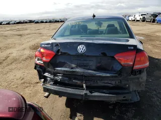 2015 Volkswagen Passat 1.8T S with VIN 1VWAT7A30FC103615, listed as a Copart auction lot 47098615 with 165,464 mi miles and Salvage Title. Bid and sale history available at carsss.com. Image 6.