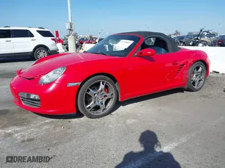 2008 Porsche Boxster S with VIN WP0CB29858U730258, listed as a IAAI auction lot 41718569 with 209,434 mi miles. Bid and sale history available at carsss.com. Image 17.