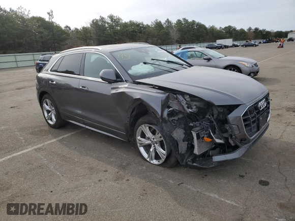 2019 Audi Q8 Premium Plus with VIN WA1BVAF15KD025823, listed as a Copart auction lot 49646583 with 59,976 mi miles. Bid and sale history available at carsss.com. Image 4.