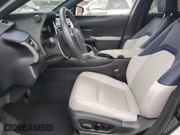 2021 Lexus UX 250h with VIN JTHX9JBH0M2045963, listed as a Copart auction lot 55474635 with 28,695 mi miles and Salvage title. Bid and sale history available at DreamBid. Image 7.