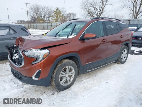 2019 GMC Terrain SLE with VIN 3GKALTEV0KL260362, listed as a IAAI auction lot 41581825 with 87,038 mi miles. Bid and sale history available at carsss.com. Image 2.