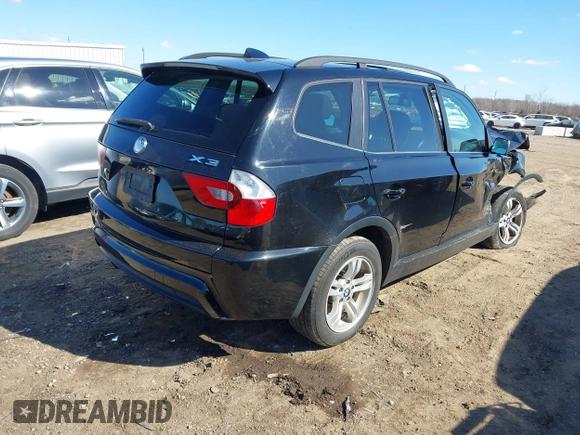 2006 BMW X3 3.0i with VIN WBXPA934X6WD26835, listed as a IAAI auction lot 41872807 with 182,407 mi miles. Bid and sale history available at carsss.com. Image 4.