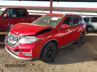 2017 Nissan Rogue SL with VIN JN8AT2MVXHW265390, listed as a IAAI auction lot 41563146 with 104,640 mi miles. Bid and sale history available at carsss.com. Image 2.