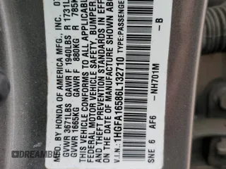 2006 Honda Civic LX z VIN 1HGFA16586L132710, wystawiony jako Copart lot #55261865 z przebiegiem 143 679 mil mil oraz Szkoda całkowita • Salvage title. Historia ofert i sprzedaży dostępna na DreamBid. Obrazek 12.
