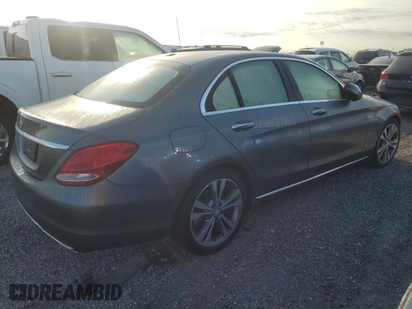 2017 Mercedes-Benz C 300 with VIN 55SWF4JB9HU210401, listed as a Copart auction lot 75676224 with Not Provided miles and Salvage Title. Bid and sale history available at carsss.com. Image 3.