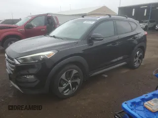 2017 Hyundai Tucson Limited z VIN KM8J3CA20HU297610, wystawiony jako Copart lot #55856295 z przebiegiem 82 192 mil mil oraz Szkoda całkowita • Salvage title. Historia ofert i sprzedaży dostępna na DreamBid. Obrazek 1.