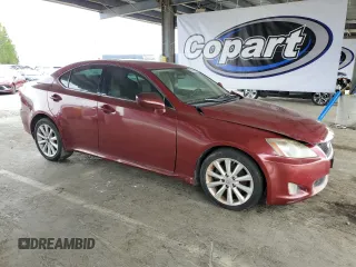2009 Lexus IS 250 with VIN JTHBK262495090663, listed as a Copart auction lot 53739095 with 138,083 mi miles and Salvage Title. Bid and sale history available at carsss.com. Image 4.