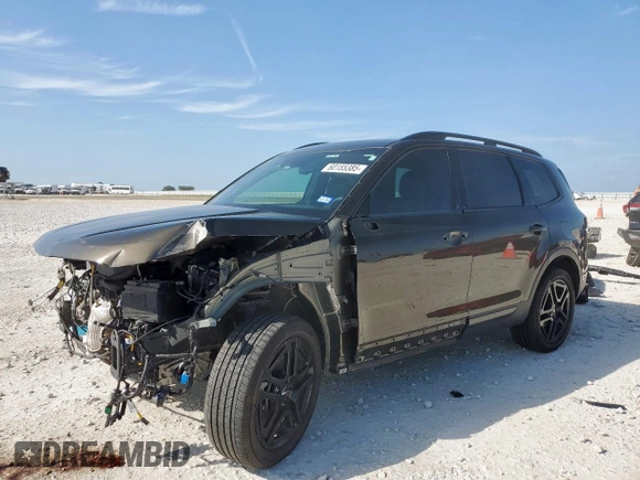 2024 Kia Telluride EX with VIN 5XYP3DGC6RG428871, listed as a Copart auction lot 60155385 with 28,189 mi miles and Salvage title. Bid and sale history available at DreamBid. Image 1.