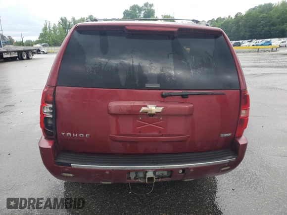 2009 Chevrolet Tahoe LTZ with VIN 1GNFK33009R128434, listed as a Copart auction lot 57104225 with Not provided miles and Salvage title. Bid and sale history available at DreamBid. Image 6.