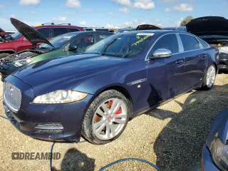 2013 Jaguar XJ with VIN SAJWA2GB3DLV43522, listed as a Copart auction lot 74465644 with 0 mi miles and Salvage Title. Bid and sale history available at carsss.com. Image 1.