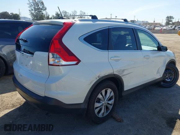 2014 Honda CR-V EX-L with VIN 5J6RM3H75EL038743, listed as a IAAI auction lot 41827047 with 92,513 mi miles and . Bid and sale history available at carsss.com. Image 4.
