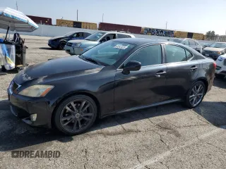 2008 Lexus IS 250 with VIN JTHBK262182063274, listed as a Copart auction lot 63342325 with 156,037 mi miles and Salvage title. Bid and sale history available at DreamBid. Image 1.